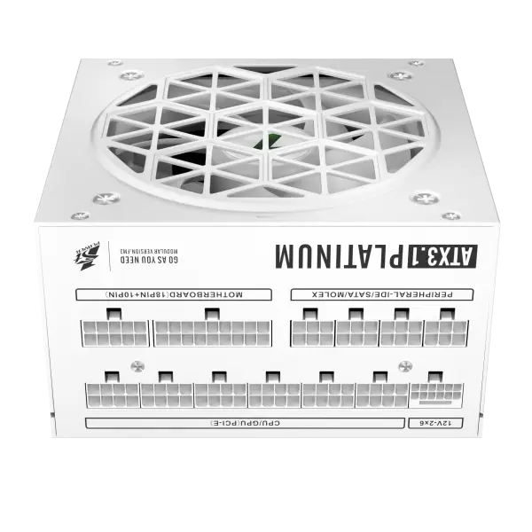 NGUỒN 1STPLAYER NGDP 1000W ATX3.1 PCIE 5.1 (80 PLUS PLATINUM/ FULL MODULAR) NGDP-PLT-1000-BK-EU