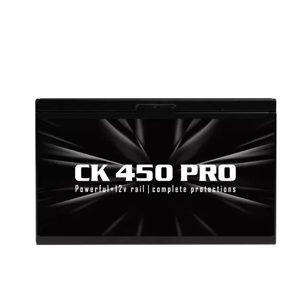 NGUỒN AIGO CK450 PRO 450W 80+ EFICIENCY (DÂY CÁP ĐEN DẸT)