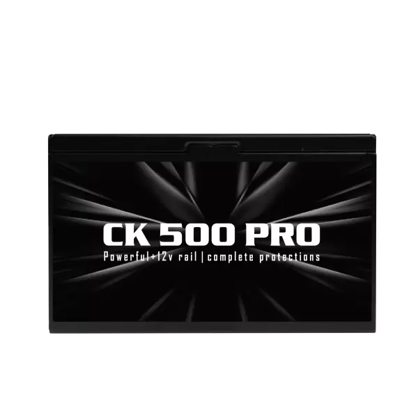 NGUỒN AIGO CK550 PRO 500W/ 80+ EFICIENCY ( DÂY CÁP ĐEN DẸT)