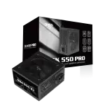 NGUỒN AIGO CK550 PRO 550W/ 80+ EFICIENCY ( DÂY CÁP ĐEN DẸT)
