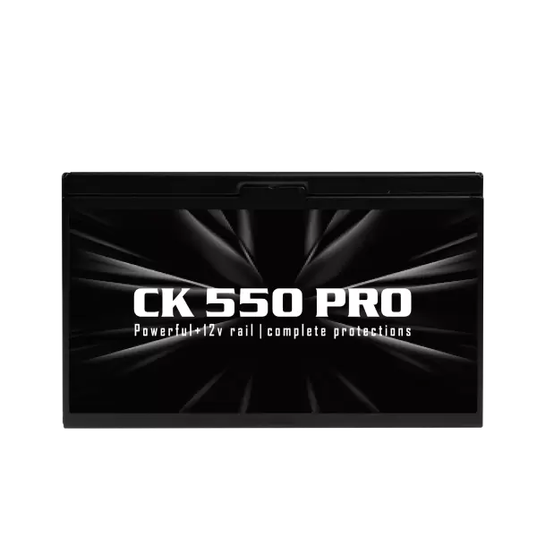 NGUỒN AIGO CK550 PRO 550W/ 80+ EFICIENCY ( DÂY CÁP ĐEN DẸT)