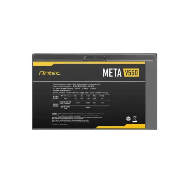 NGUỒN MÁY TÍNH ANTEC META V450 (450W) / V550 (550W) / V650 (650W) / V750 (750W), ĐIỆN ÁP 230V