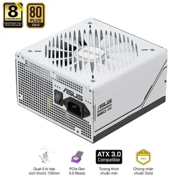 NGUỒN ASUS PRIME AP850W GOLD - 80 PLUS GOLD - ATX3.0