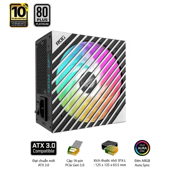 Nguồn Asus ROG LOKI SFX-L 1000P 1000W 80 Plus Platinum Full Modular