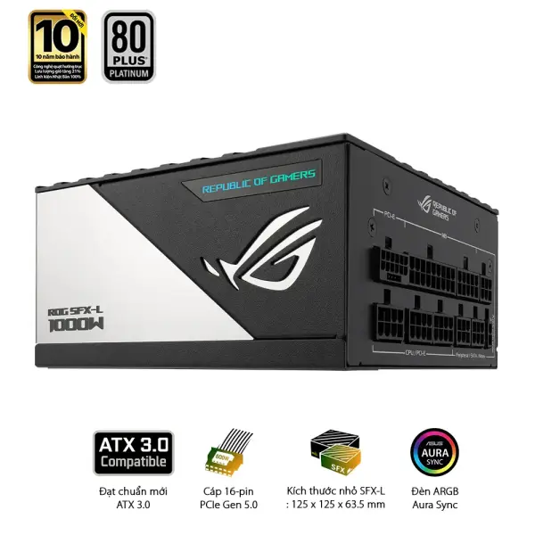 Nguồn Asus ROG LOKI SFX-L 1000P 1000W 80 Plus Platinum Full Modular