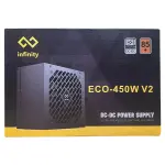 Nguồn Infinity ECO 450W V2 – DC to DC – Hiệu suất 85% – Active PFC – Single Rail