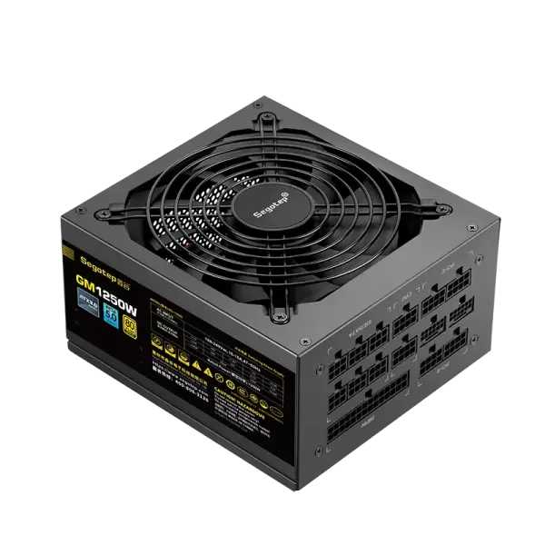 NGUỒN SEGOTEP GM1250W 1250W 80 PLUS GOLD PCIE 5.0/ATX3.0 FULL MODULAR