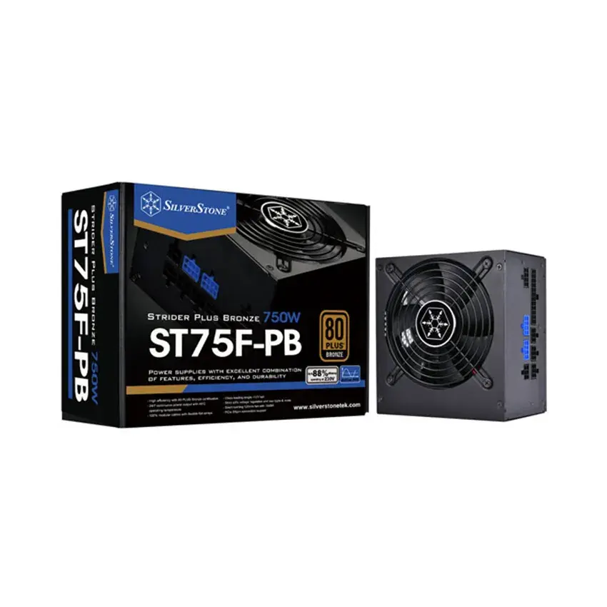 Nguồn SilverStone ST75F-PB 750W 80 Plus Bronze Full Modular