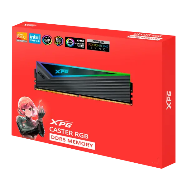 RAM ADATA XPG CASTER RGB 32GB (2x16GB) DDR5 6000MHz - AX5U6000C4016G-DCCARGY