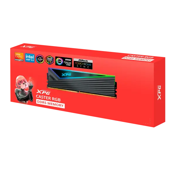 RAM ADATA XPG CASTER RGB 32GB (2x16GB) DDR5 6000MHz - AX5U6000C4016G-DCCARGY