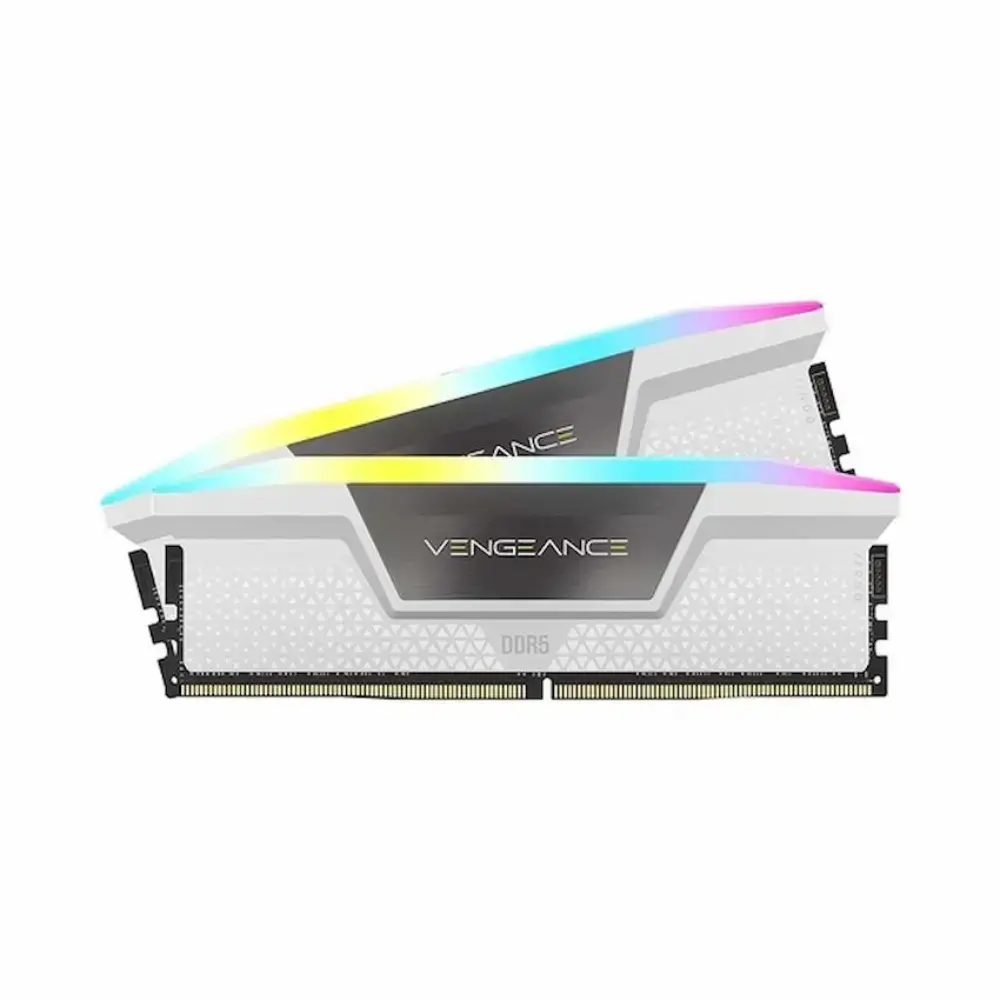 RAM D5 CORSAIR VENGEANCE RGB WHITE 64GB 5600MHZ DDR5 (2X32GB) CMH64GX5M2B5600C40W