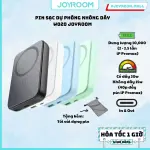 Sạc dự phòng iPhone Joyroom W020 công suất 20W-10000mAh nam châm magsafe với nhiều màu sắc tặng kèm cáp sạc