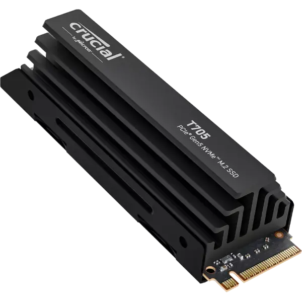SSD Crucial T705 1TB M.2 PCIe Gen5 x4 NVMe With Heatsink CT1000T705SSD5