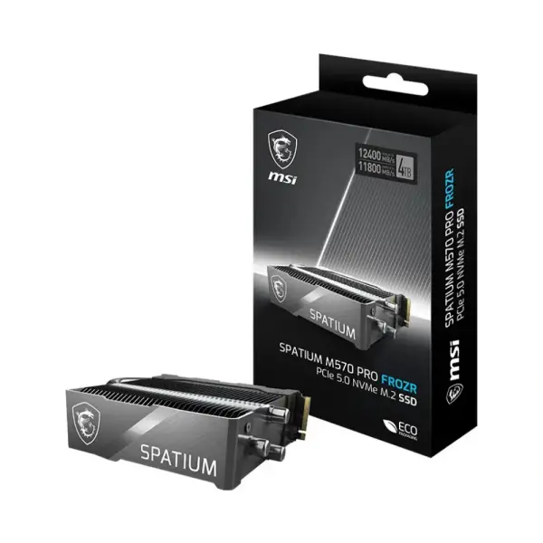 Ổ CỨNG SSD MSI SPATIUM M570 PRO FROZR 2TB M.2 2280 PCIe Gen5 x4 NVMe SPATIUM-M570PFROZR-2TB