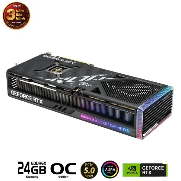 VGA ASUS ROG STRIX GEFORCE RTX 4090 OC EDITION 24GB GDDR6X (ROG-STRIX-RTX4090-O24G-GAMING)