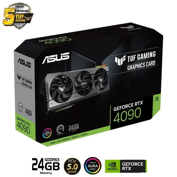 VGA ASUS TUF GAMING GEFORCE RTX 4090 24GB GDDR6X (TUF-RTX4090-24G-OC-GAMING)