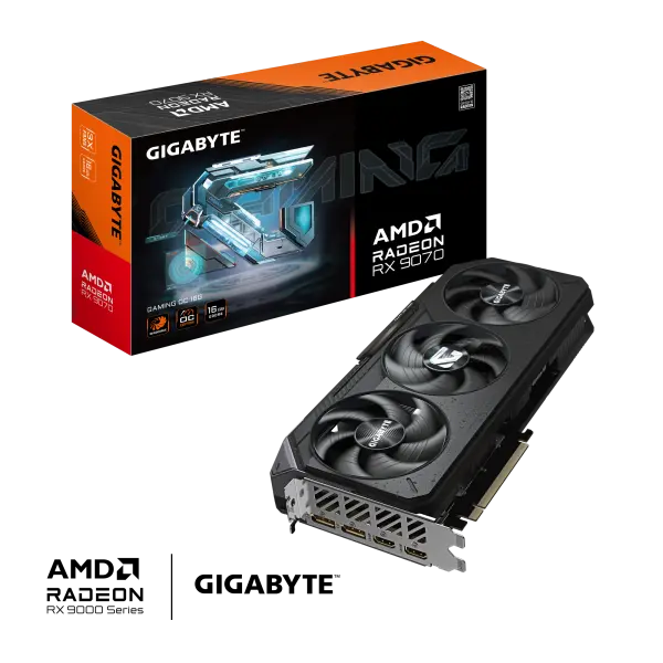 Card màn hình Gigabyte Radeon RX 9070 GAMING OC (GV-R9070GAMING OC-16GD)