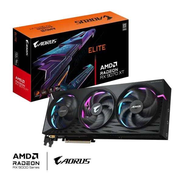 Card màn hình Gigabyte AORUS Radeon RX 9070 XT ELITE (GV-R9070XTAORUS E-16GD)