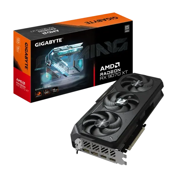 Card màn hình Gigabyte Radeon RX 9070 XT GAMING OC (GV-R9070XTGAMING OC-16GD)