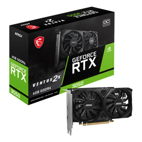 VGA MSI GeForce RTX 3050 VENTUS 2X E 6G OC