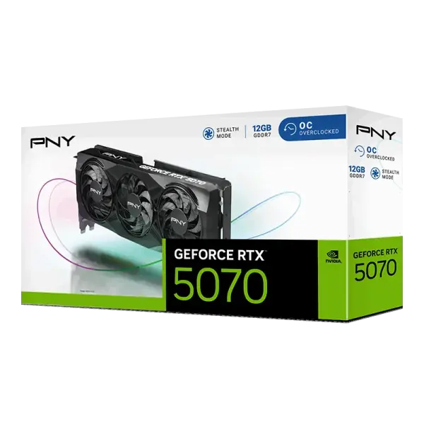 Card màn hình PNY GeFocre RTX 5070 OC Triple Fan 12GB GDDR7 - CG507012TFXPB1-O
