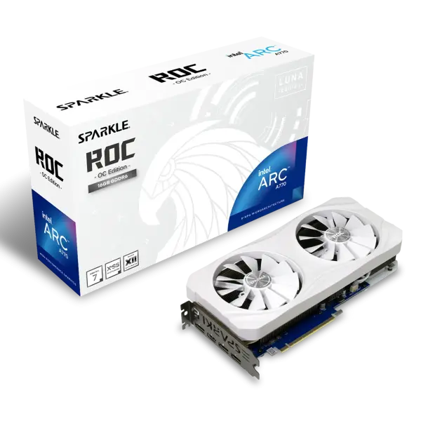Card Màn Hình SPARKLE Intel Arc A770 ROC LUNA OC Edition 16GB GDDR6 (SA770RW-16GOC)