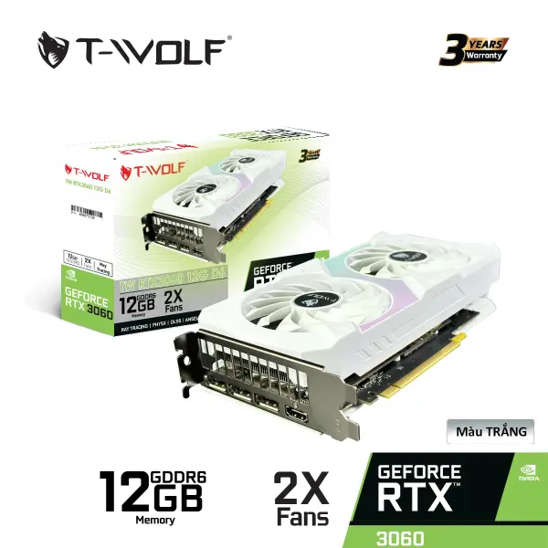 CARD MÀN HÌNH VGA T-WOLF RTX 3060 12GB GDDR6