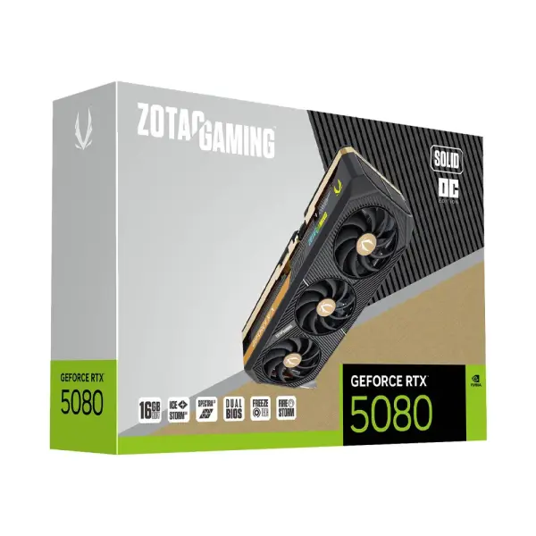 Card Màn Hình ZOTAC GAMING GeForce RTX 5080 SOLID OC 16GB ZT-B50800J-10P